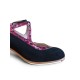 Flamenco shoes M37 Candor Ante Negro Carey Fucsia 5 cm Begoña Cervera