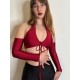 Top taneczny Caracas Crimson Red LaFitwear
