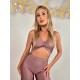 Body taneczne dwuczęściowe Twist Old Rose LaFitwear