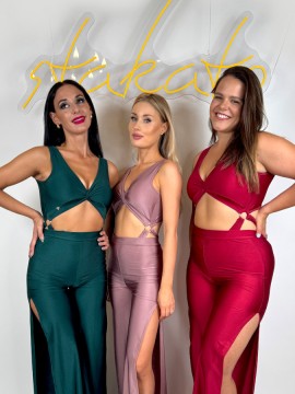 Body taneczne dwuczęściowe Twist Coffee LaFitwear