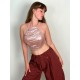 Top taneczny Dudou Mermaid Bra Pink LaFitwear