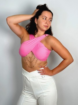 Top taneczny Cristobal Hot Pink LaFitwear 