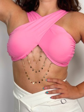 Cristobal Hot Pink dance top LaFitwear