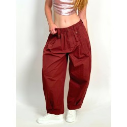 Cargo Barrel Burgundy dance pants LaFitwear