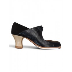 Buty do flamenco M69 Arty Repujado Negro Ante Negro 6 cm Begoña Cervera