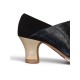 Buty do flamenco M69 Arty Repujado Negro Ante Negro 6 cm Begoña Cervera
