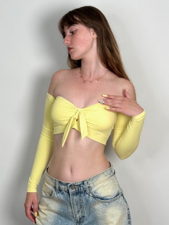 Top taneczny odkryte ramiona Salvador Buttercup LaFitwear