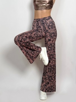 Spodnie z szerokimi nogawkami Campana Peach LaFitwear