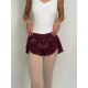 Dance shorts Burgundy Flowers Garden Juli Garden
