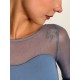Joanna Silver Blue Sky Leotard with long sleeve Juli Garden
