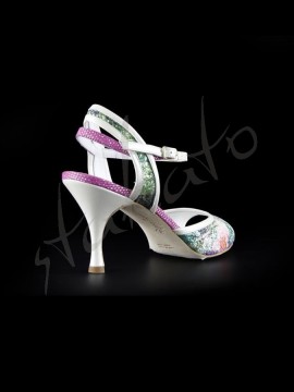 Tangolera model IRIS (A2) Glittery Flowers T7