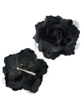 Decorative rose 12cm tulle