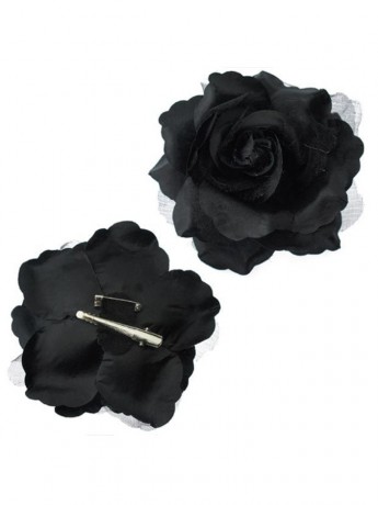 Róża do tango / flamenco z tiulem 12 cm