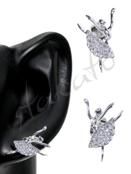 Earrings with ballerina Kara