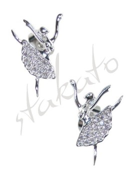 Earrings with ballerina Kara