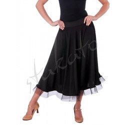 Long skirt for standard with crinoline