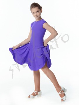 Competition dress with Italian sleeves for girls