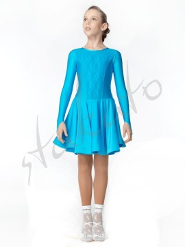 Karolina Dress with lace and long sleeves for girls