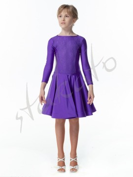Dress with 3/4 sleeves and lace for girls 