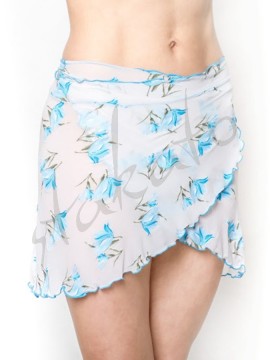Short wrap skirt Lilu Snow Flowers Juli Garden