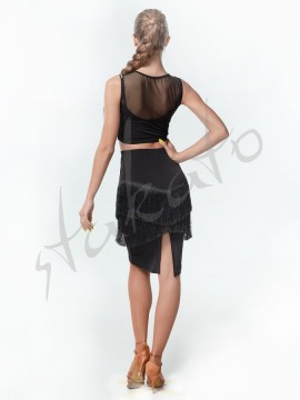 Spódniczka midi z frędzlami Magda