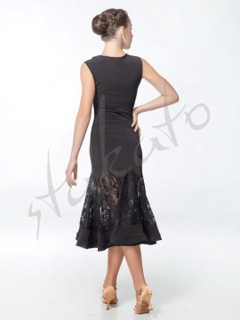 Sukienka Kalina z koronką i krynoliną