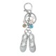 Keyring with glazed pointe shoes