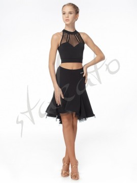 Panelled skirt with crinoline