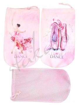 Woreczek na baletki / pointy I LOVE DANCE Akwarele