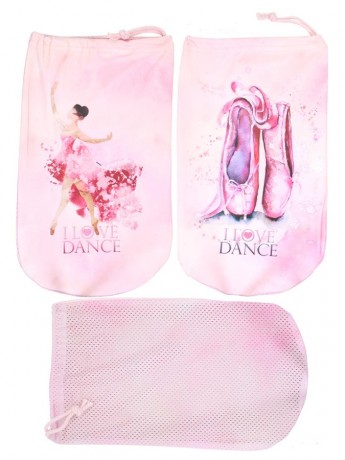 Woreczek na baletki / pointy I LOVE DANCE - kolekcja AKWARELE