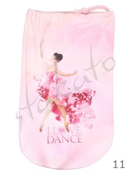 Woreczek na baletki / pointy I LOVE DANCE - kolekcja AKWARELE