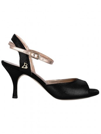 Tangolera model A2 Scozia Nero Laminato Rosa 