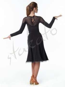 Bluzka z dekoltem z siateczki Paulina